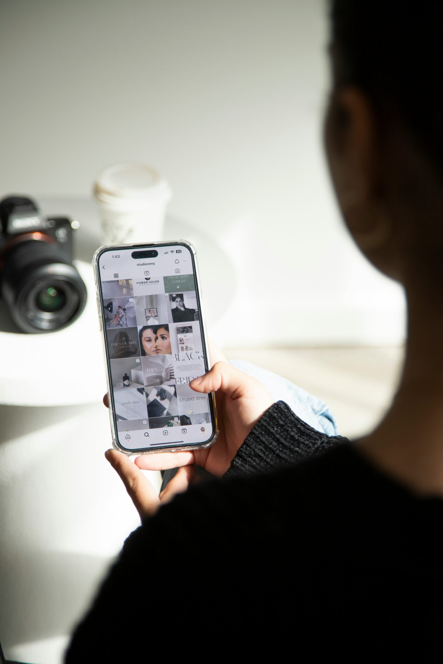 Social Media on an iPhone